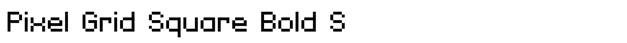 Pixel Grid Square Bold S image